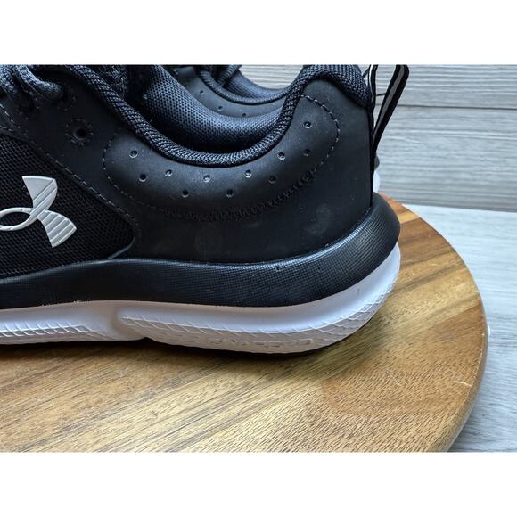 Wmns Under Armor Charged Assert 10 Black Athletic Shoe / 3026180 001 / Sz 7 - Picture 5 of 9